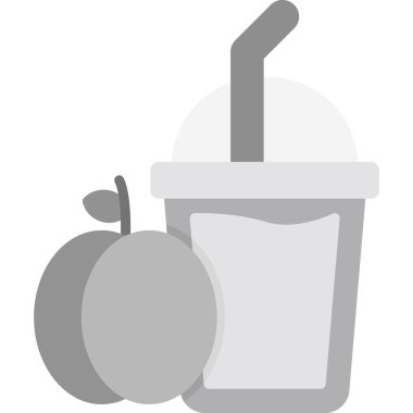 Beyaz arkaplanda elma vektörü illüstrasyonu.