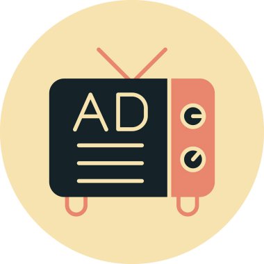 Metin TV ile izole edilmiş bir televizyon simgesi