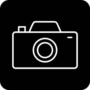 kamera web simgesi, vektör illüstrasyonu