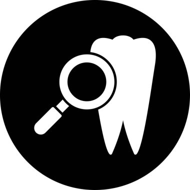 diş simgesi vektör illüstrasyonu