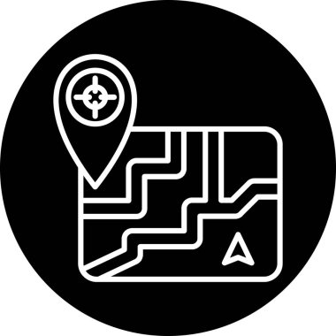 Harita işaretleyici vektör illüstrasyonuName