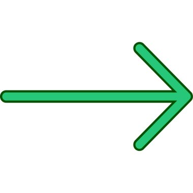 Yön oku. Vektör. düz biçim