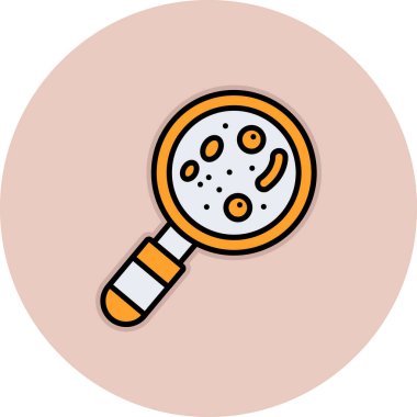 Büyüteç simgesi. düz vektör illüstrasyonu