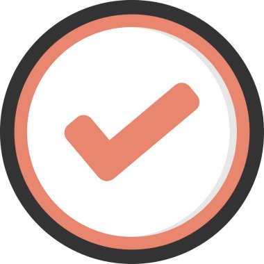 işaretleme vektör illüstrasyonunu kontrol et