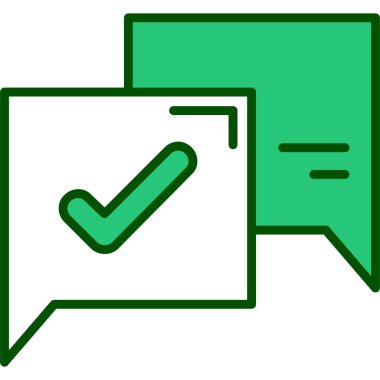 işaretleme vektör renk simgesini kontrol et