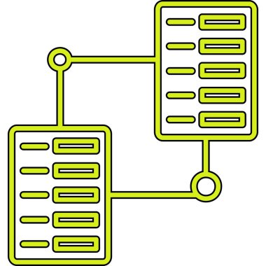 Sunucu. Web simgesi basit illüstrasyon