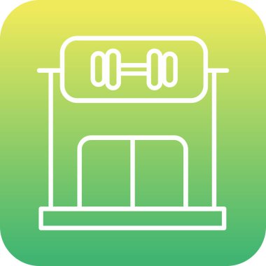 Benzersiz gaz tankı vektör çizgisi simgesi