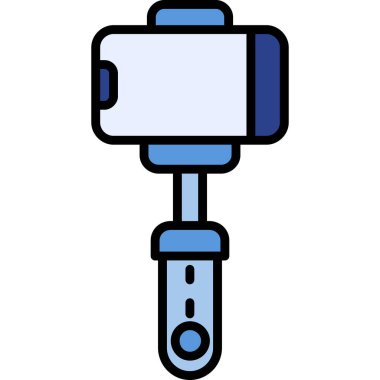 Kamera ikonu renk çizgisi vektörü. Kamera. yaratıcı ve düz