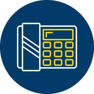 Hesaplayıcı simgesi soyut arkaplan grubunda izole edildi