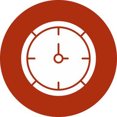 Saat simgesi vektör illüstrasyonu