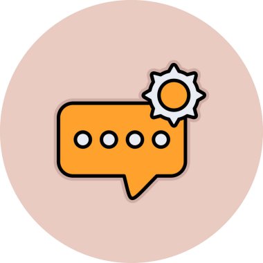 konuşma balonu ikonu vektör illüstrasyon tasarımı