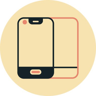 Smartphone Simgesi, vektör illüstrasyonu