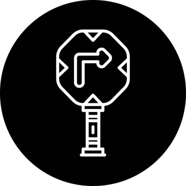 Modern oto tamir simgesinin vektör illüstrasyonu