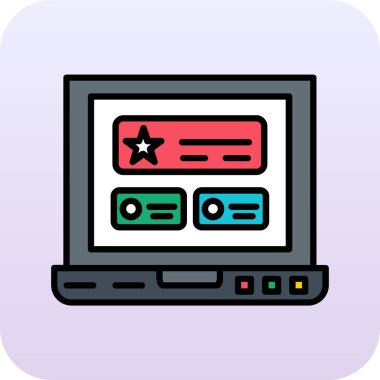 Web tasarım vektör renk simgesi