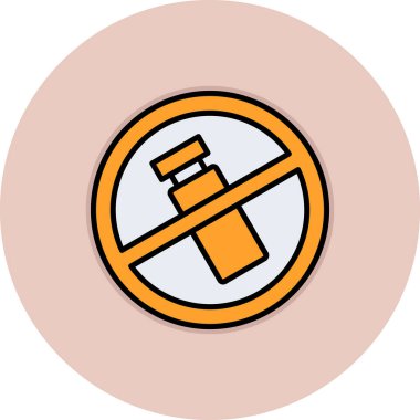 Yasak Simge Moda Biçiminde İzole Arkaplan