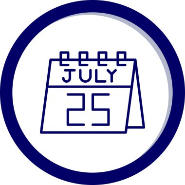 Bir takvimin ve tarihin çizimi.