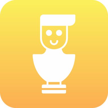 Altın madalya ikonu, düz stil