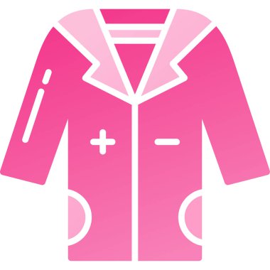 Ceket. Web simgesi basit illüstrasyon