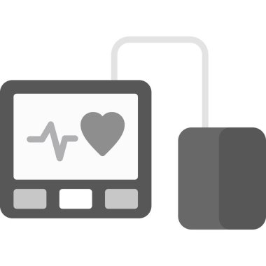 Kalp monitörü vektör simgesi