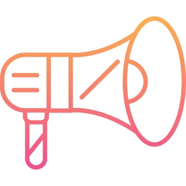 megafon simgesi, vektör illüstrasyonu