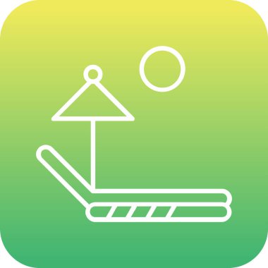 güzel bahçe kabartma vektör simgesi