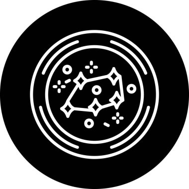 Modern bir pizza ikonunun vektör çizimi