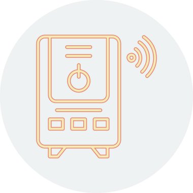 Modern b 'nin vektör illüstrasyonu denetim simgesinden yoksun