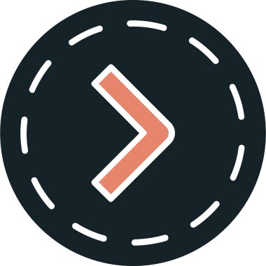 ok yönü konumu simgesi doldurulmuş ana hatlar biçiminde