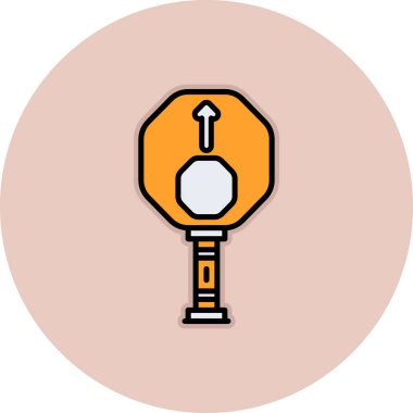 Trafik işareti simgesi. vektör illüstrasyonu