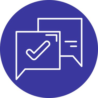 Oylama simgesi vektör çizimi