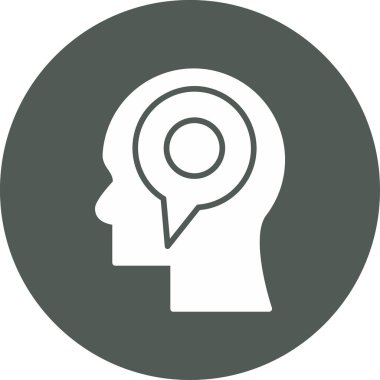 beyin fikir vektör simgesi