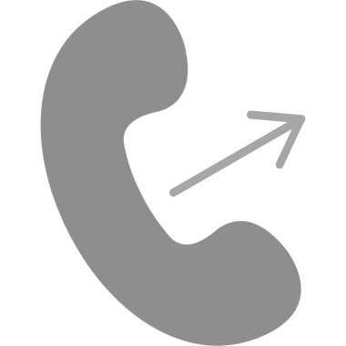 Düz biçimli telefon simgesi