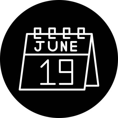 Takvim simgesinin vektör illüstrasyonu