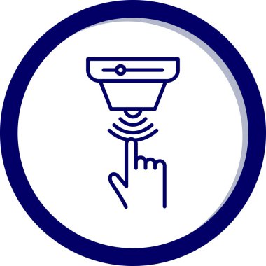 Kapalı devre televizyon. Web simgesi basit illüstrasyon