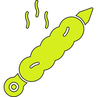 karikatür karalaması sosisli sandviç