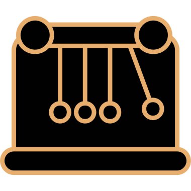 Abaküs simgesi. Beyaz arkaplanda izole edilmiş web tasarımı için abaküs vektör simgesinin özet çizimi