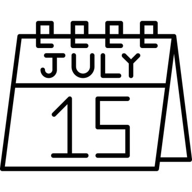 Takvim simgesi tasarımı, vektör illüstrasyonu