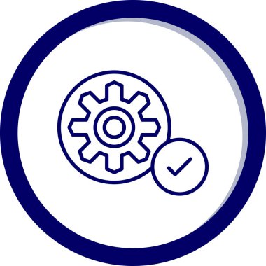 dişli simgesi vektör illüstrasyonu