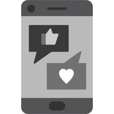 İleti sohbet simgesi trend biçimi izole edilmiş arka grup