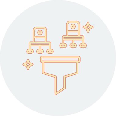 Seo simgesinin vektör illüstrasyonu