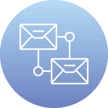 Zarf. Web simgesi basit illüstrasyon