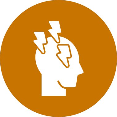 beyin ikonu vektör illüstrasyonu