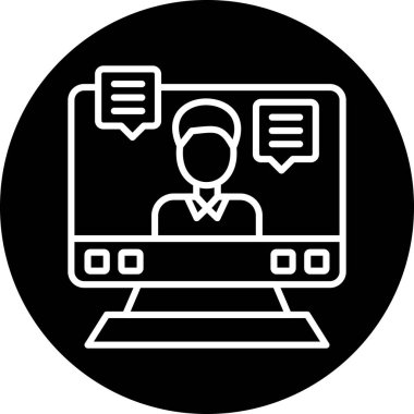 İş ve finans simgesinin vektör illüstrasyonu