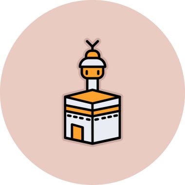 Bir ev simgesinin vektör illüstrasyonu