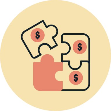 Dolar. Web simgesi basit illüstrasyon