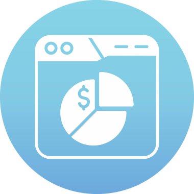 Dolar. Web simgesi basit illüstrasyon