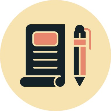 Gündem web simgesi, vektör illüstrasyonu