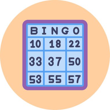 Bingo bingo oyun simgesi - taslak biçimi