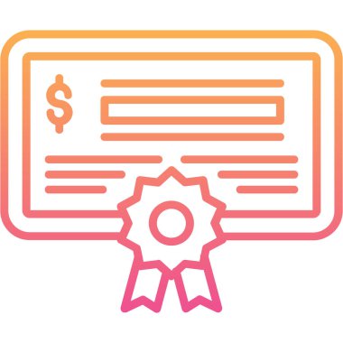 Bir yıldızlı diplomanın vektör çizimi