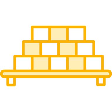 altın çubukları izole edilmiş simge